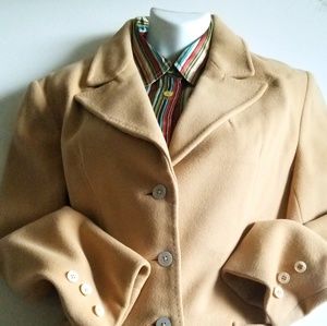 Saks 5th Ave Cashmere luxury tan blazer